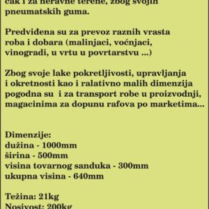 Rucna transportna kolica Slika 8