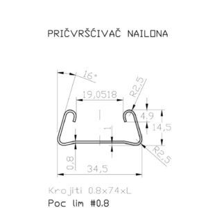 Klipsa-Držači za najlon Slika 2 Klipsa-Držači za najlon Slika 2